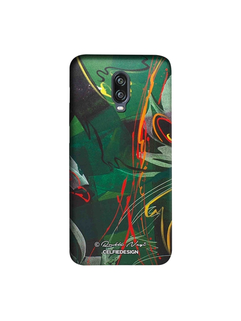 

CelfieDesign Green & Black Strokes of Life OnePlus 6T Sustainable Back Cover