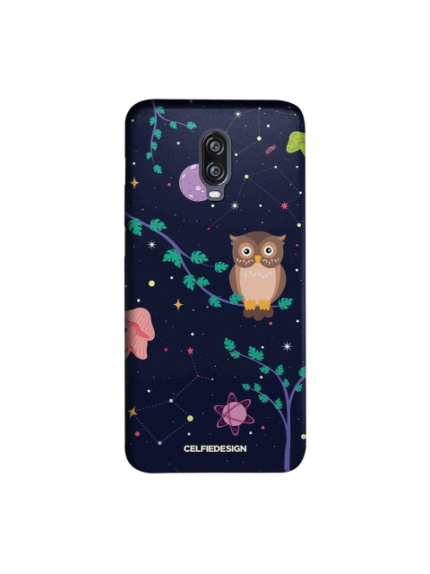 

CelfieDesign Blue & Green Space Owl OnePlus 6T Sustainable Back Cover