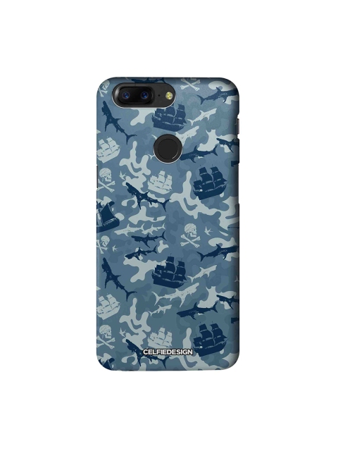 

CelfieDesign Grey & Blue Pirates Pattern OnePlus 5T Sustainable Back Cover