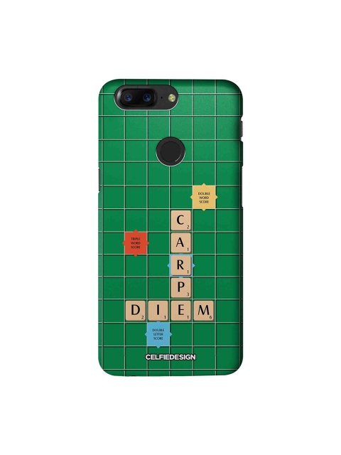 

CelfieDesign Green & Beige Scrabble Game Printed OnePlus 5T Sustainable Back Cover