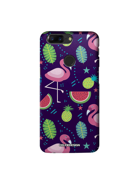 

CelfieDesign Violet & Pink Flamingo OnePlus 5T Base 501 Sustainable Back Cover