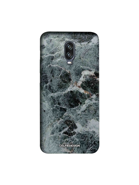 

CelfieDesign Black & Green Marqina Printed OnePlus 6T Sustainable Back Cover