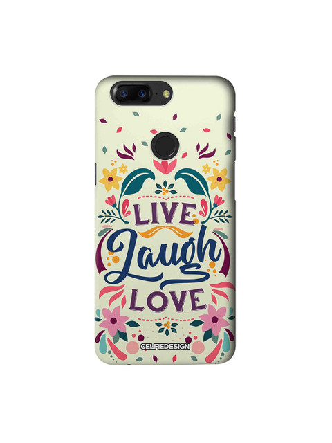 

CelfieDesign Off-White Live Laugh Love OnePlus 5T Base 501 Sustainable Back Cover