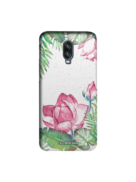 

CelfieDesign White & Pink Laotian Lotus OnePlus 6T Sustainable Back Cover