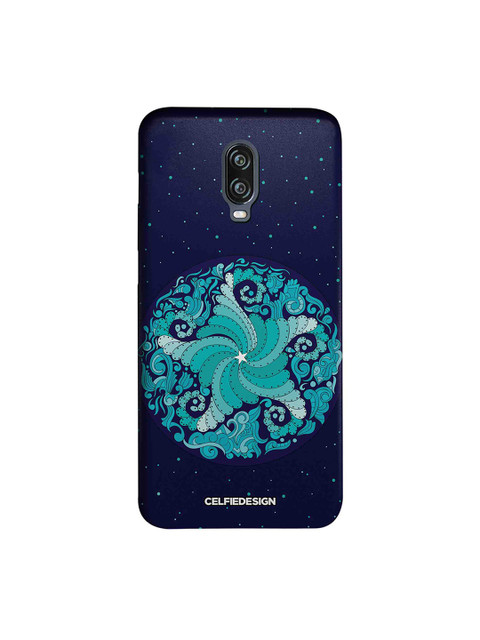 

CelfieDesign Navy Blue Starfish Mandala OnePlus 6T Sustainable Back Cover