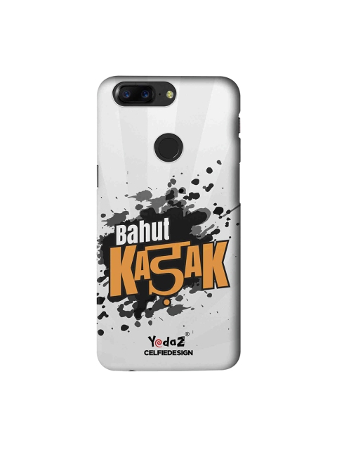 

CelfieDesign Grey & Orange Bahut Kadak OnePlus 5T Sustainable Back Cover