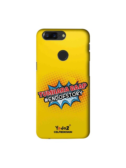 

CelfieDesign Yellow & White Tumhara Baap End of Story OnePlus 5T Sustainable Back Cover