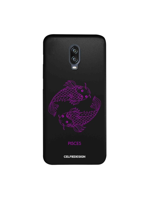 

CelfieDesign Black & Purple Pisces OnePlus 6T Sustainable Back Cover