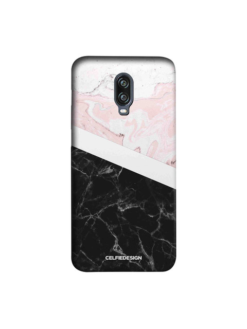 

CelfieDesign Black & Pink Blend Printed OnePlus 6T Sustainable Back Cover