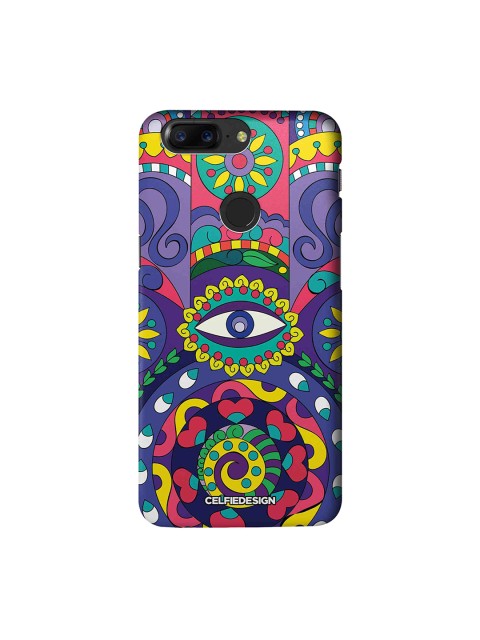 

CelfieDesign Violet & Yellow Humsa OnePlus 5T Sustainable Back Cover