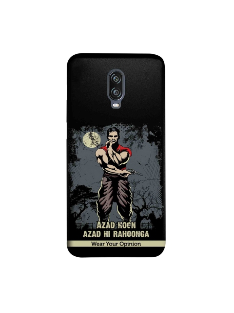 

CelfieDesign Black & Grey Azaad Hoon OnePlus 6T Sustainable Back Cover