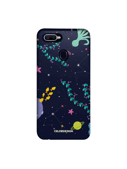 

CelfieDesign Navy Blue & Sea-Green Space Aquarium Oppo F9 Pro Space And Nature Sustainable Back Cover