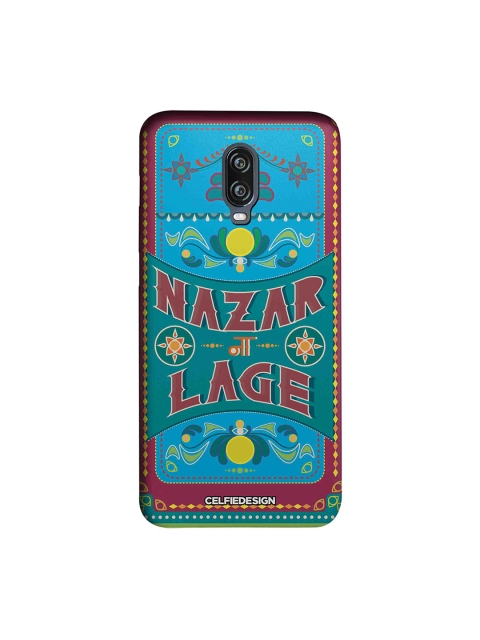 

CelfieDesign Blue Yellow Nazar Lage OnePlus 6T Sustainable Back Cover