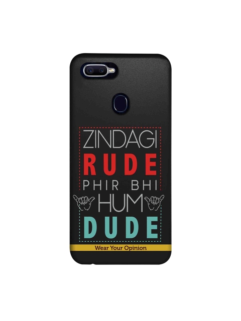 

CelfieDesign Black & Blue Zindagi Rude Oppo F9 Pro Sustainable Back Cover