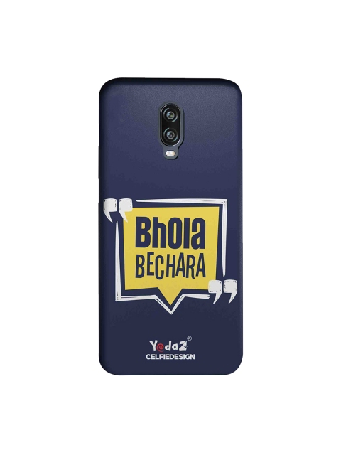 

CelfieDesign Navy Blue & Yellow Bhola Bechara OnePlus 6T Sustainable Back Cover