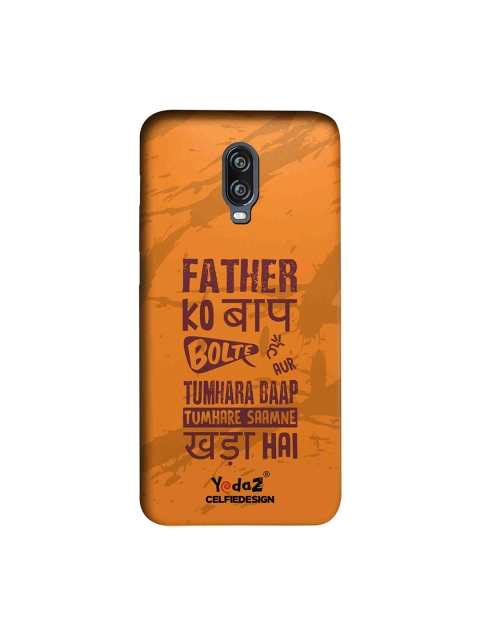 

CelfieDesign Orange Father Ko Baap Bolte Hai OnePlus 6T Sustainable Back Cover