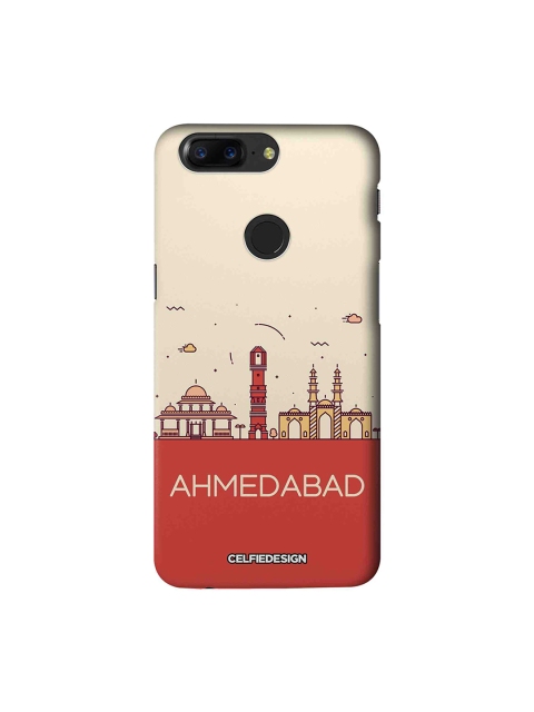 

CelfieDesign Off-White & Orange Ahmedabad Skyline OnePlus 5T Sustainable Back Cover