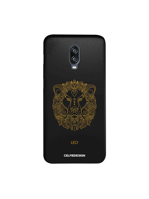 

CelfieDesign Black & Yellow Leo Zodiac Printed OnePlus 6T Sustainable Back Cover