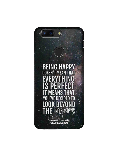 

CelfieDesign Black Being Happy AB Quotes OnePlus 5T Sustainable Back Cover
