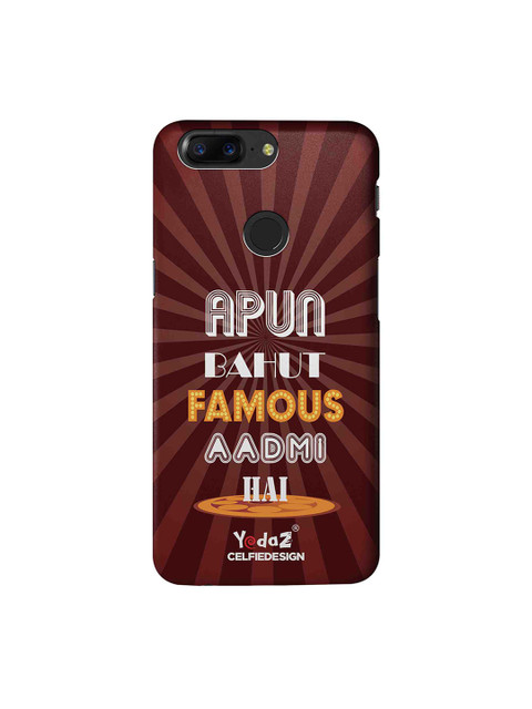 

CelfieDesign Brown & White Apun Bahot Famous Admi Hai OnePlus 5T Sustainable Back Cover