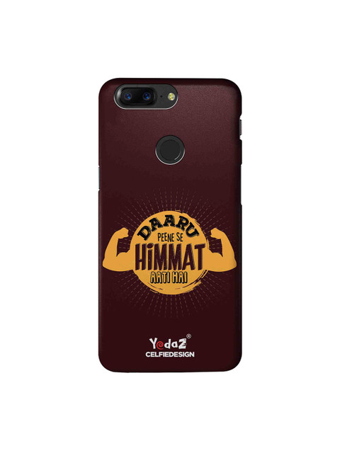 

CelfieDesign Burgundy Daaru Peene Se Himmat Aati Hai OnePlus 5T Sustainable Back Cover