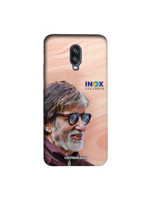 

CelfieDesign Peach-Coloured & Brown Inox Grand Odyssey Printed OnePlus 6T Sustainable Back Cover