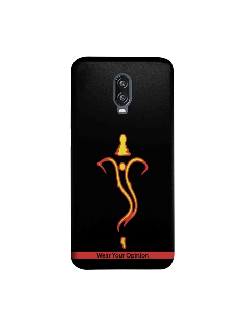 

CelfieDesign Black & Yellow Ganesha Neon OnePlus 6T Wear Your Opinion Sustainable Back Cover