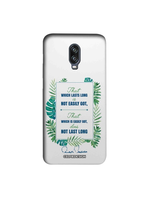 

CelfieDesign White & Green Lasts Long AB Quotes OnePlus 6T Sustainable Back Cover