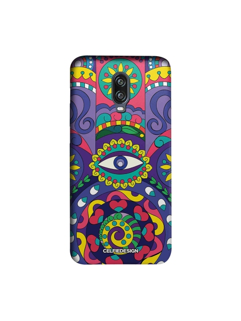 

CelfieDesign Purple & Green Humsa OnePlus 6T Base 501 Sustainable Back Cover