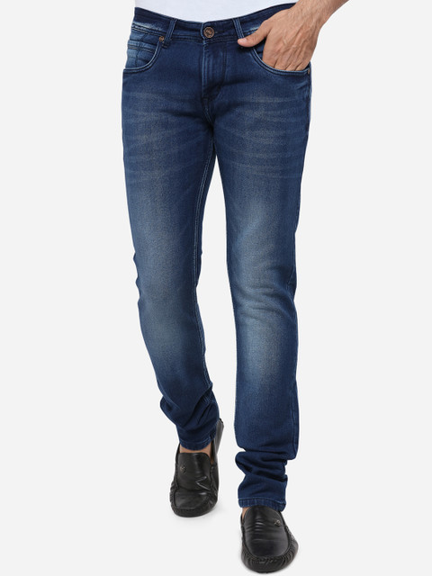 

JADE BLUE Men Navy Blue Slim Fit Mid-Rise Clean Look Jeans