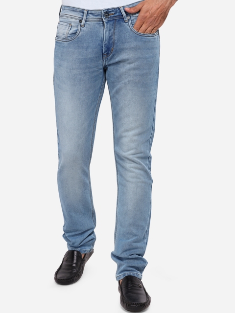 

JADE BLUE Men Blue Straight Fit Mid-Rise Clean Look Jeans