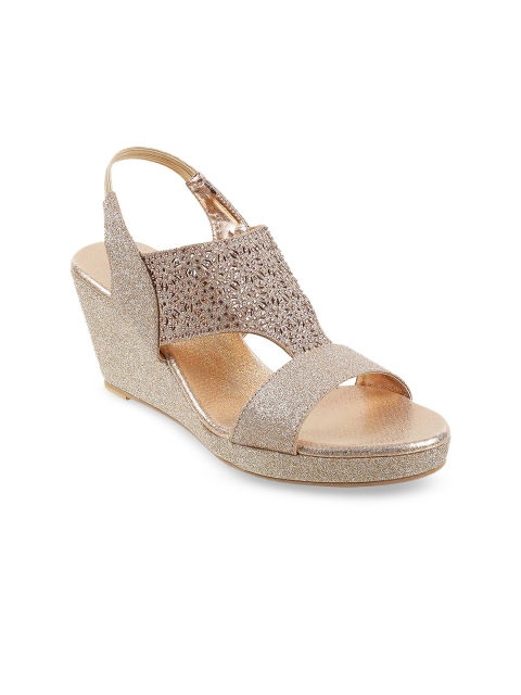 

Metro Women Beige Embellished Wedges