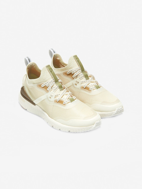 

Cole Haan Women Off-White Mesh Running Shoes