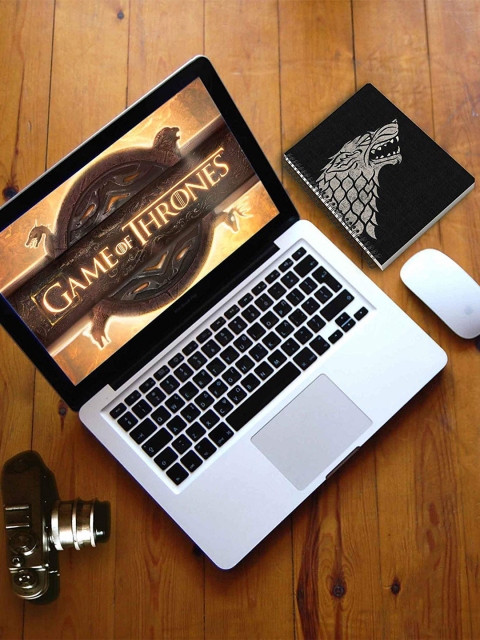 

MC SID RAZZ Black Game of Thrones Stark Spiral Notebook, Multi