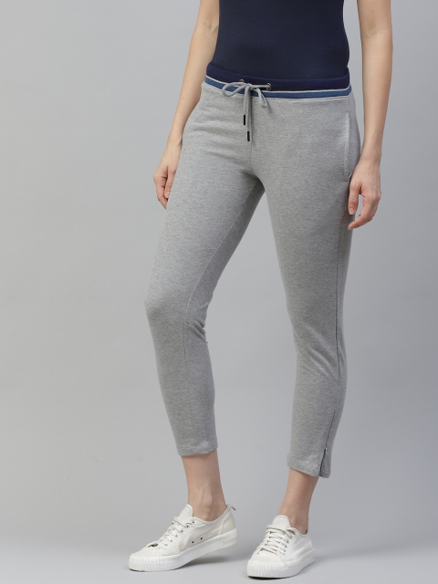 

Harvard Women Grey Melange Solid Track Pants