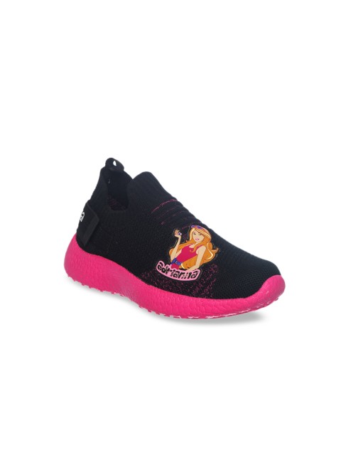 

Khadims Girls Black Slip-On Sneakers