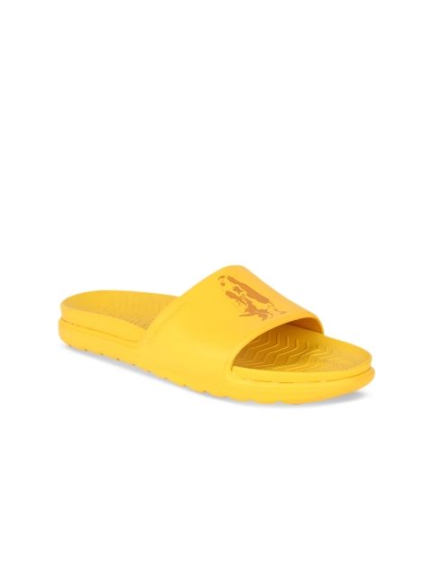 

Hush Puppies Women Yellow Printed Sliders