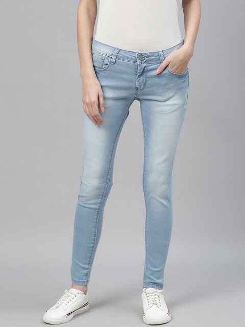 

ZHEIA Women Blue Skinny Fit Mid-Rise Clean Look Jeans