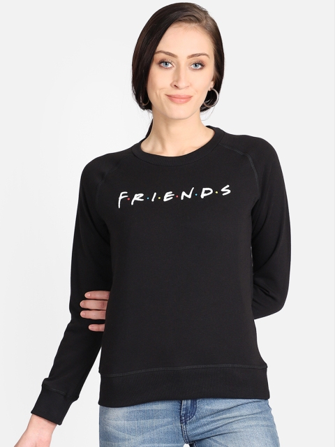 

Free Authority Friends Print Black Sweater for Women