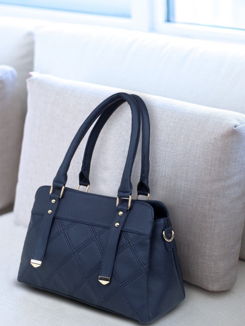 

yelloe Navy Blue Solid Shoulder Bag