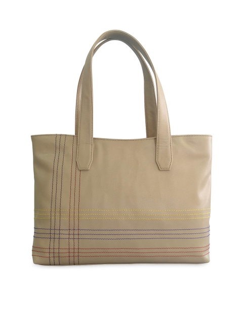 

Toteteca Women Beige Thread-Work Shoulder Bag
