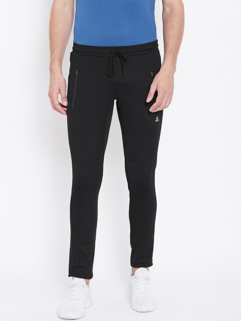 

Athleto Men Black Solid Slim Fit Track Pants