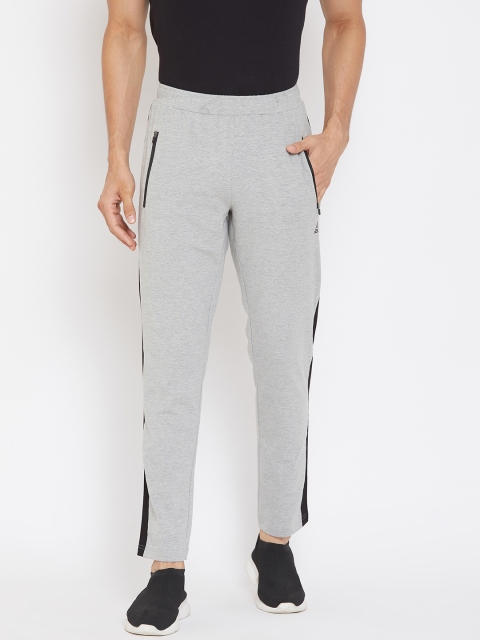 

Athleto Men Grey Melange Solid Slim Fit Track Pants