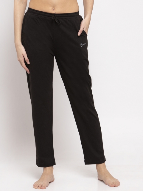 

NEUDIS Women Black Solid Lounge Pants