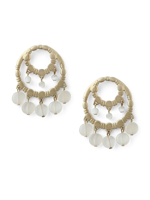 

Estele Gold-Plated Circular Drop Earrings