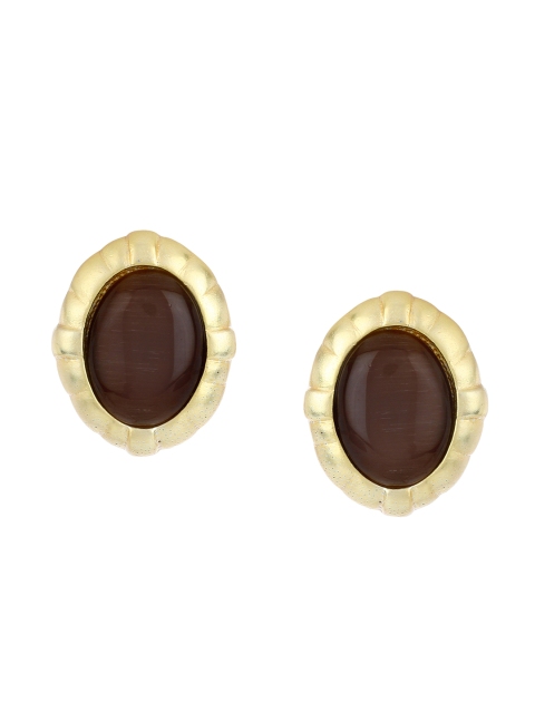 

Estele Gold-Toned Contemporary Studs