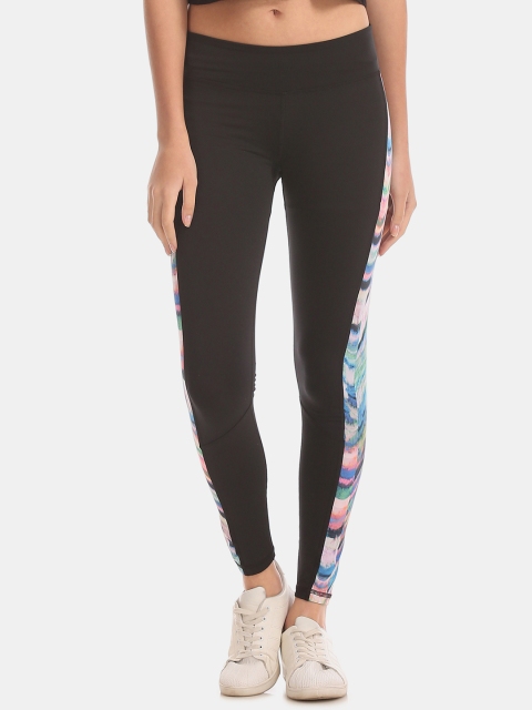 

Aeropostale Women Black Printed Ankle-Length Leggings
