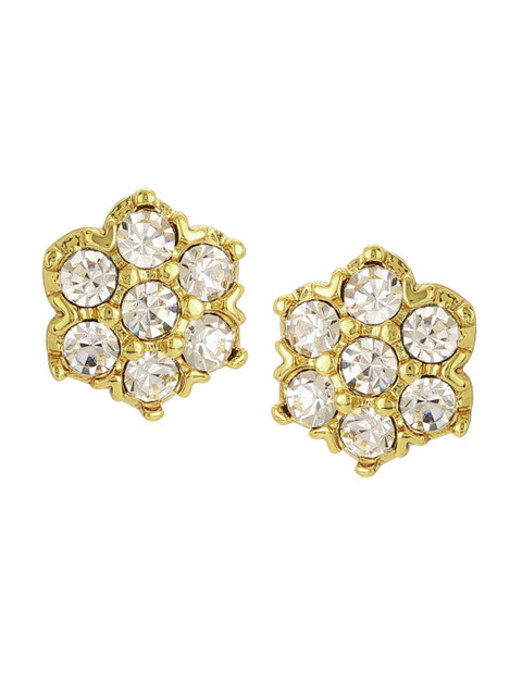 

Estele White Gold-Plated Circular Studs