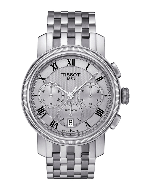 

TISSOT Men Silver-Toned Chronograph Watch T0974271103300