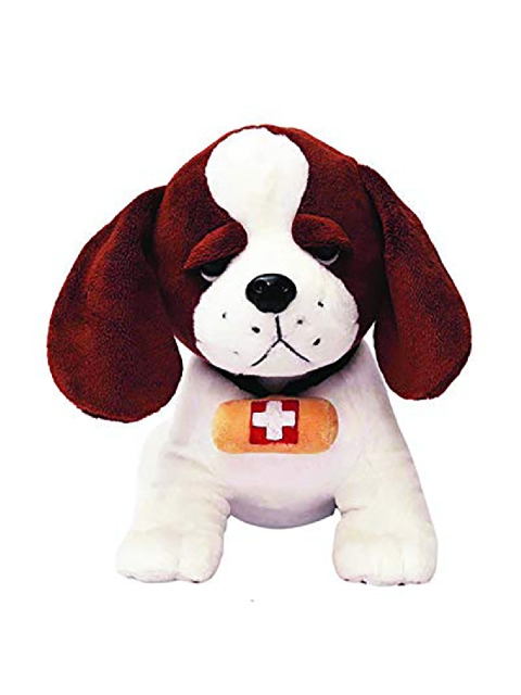 

FUN ZOO TOYS Kids Brown & White Dog Soft Toy